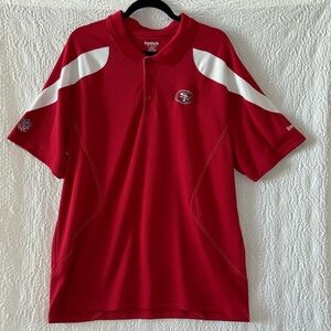 Reebok NFL San Francisco 49ers Polo Short Sleeve Shirt